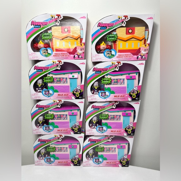 Powerpuff girls figurine player set bundle lot Birthday Party favors Prizes - Picture 1 of 7
